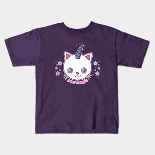 Kawaii Caticorn Pastel Goth Kids T-Shirt